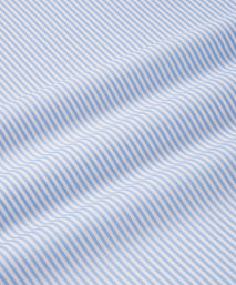 Pale Blue & White Tailored Fit Essential Bengal Stripe Formal Shirt